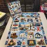 Patchwork d'hiver Puzzle 1000 pièces