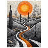 Puzzle del sentiero del sole, 1000 pezzi