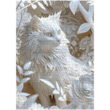 3D Ivory Cat Jigsaw Puzzle 1000 Pieces