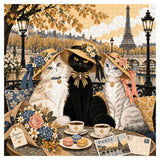 Paris Katzen Tee Zeit Puzzle 1000 Stück