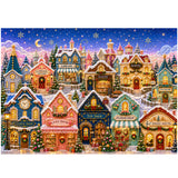 Quilted Christmas Town Jigsaw Puzzle 1000 Pieces