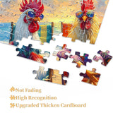 Beach Roosters Jigsaw Puzzle 1000 Pieces
