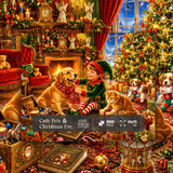 Animaux mignons et veille de Noël Puzzle 1000 pièces