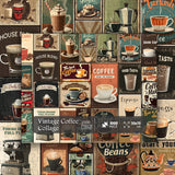 Vintage Coffee Collage Jigsaw Puzzle 1000 Pieces