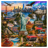 America Landmarks Journey Jigsaw Puzzle 1000 Pieces