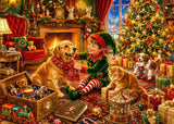 Animaux mignons et veille de Noël Puzzle 1000 pièces