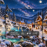 Winter Hot Spring Village Puzzle 1000 pièces