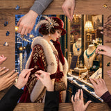 Snowy notte gioielli strada Jigsaw Puzzle 1000 pezzi