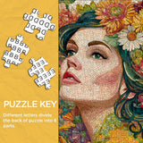 Puzzle Nymphe Mosaïque 1000 Pièces