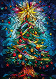 Glassy Christmas Tree Jigsaw Puzzle 1000 Pieces