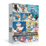 Skiing Cat Jigsaw Puzzle 1000 Pieces