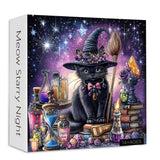 Meow Starry Night Jigsaw Puzzle 1000 Pieces