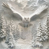 Puzzle Hibou dans la neige 1000 pièces