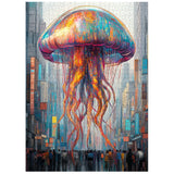 Neon Jellyfish City Jigsaw Puzzles 1000 Pieces