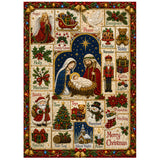 Puzzle vintage patchwork natalizio da 1000 pezzi