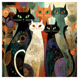 Puzzle di Gatti Colorati 1000 Pezzi