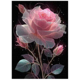 Pink Dream Rose Jigsaw Puzzles 1000 Pieces