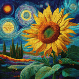 Sternenhaftes Sonnenblumen-Puzzle 1000 Teile