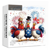 Cheerful Chickens Art Jigsaw Puzzle 1000 Pieces