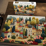 Puzzle de village de broderie 1000 pièces