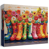 Floral Boots Jigsaw Puzzle 1000 Piece