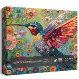 Flower & Hummingbird Jigsaw Puzzle 1000 Pieces