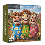 Puzzle Happy Farm Friends 1000 pièces