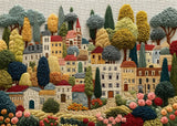 Puzzle de village de broderie 1000 pièces