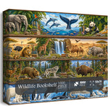 Wildlife Bücherregal Jigsaw Puzzle 1000 Teile