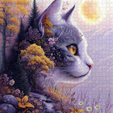 Puzzle Chat au clair de lune 1000 pièces