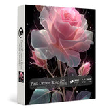 Pink Dream Rose Jigsaw Puzzles 1000 Pieces