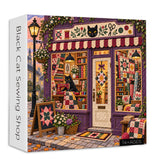 Black Cat Sewing Shop Puzzle 1000 Teile