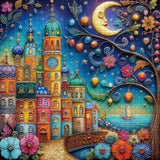 Puzzle di Fantasy Town 1000 pezzi