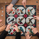 Hummingbirds Among Flowers Jigsaw Puzzle 1000 Pieces