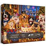 Weihnachten Pet Party Puzzle 1000 Stück