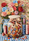 Spring button jar Jigsaw Puzzle 1000 Pieces