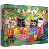 Cats Sleep in Spring Jigsaw Puzzle 1000 Pieces
