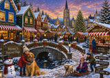 Warm Winter Village Jigsaw Puzzle 1000 Pieces