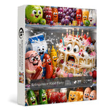 Puzzle per feste con cibo per frigorifero, 1000 pezzi