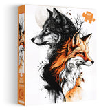 Wolf Fox Art Jigsaw Puzzle 1000 Pieces