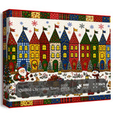 Quilted Christmas Town Jigsaw Puzzle 1000 Pieces
