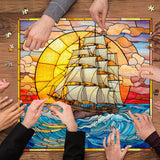 Sunset Saiboat Jigsaw Puzzle 1000 Pieces