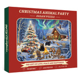 Christmas Animal Party Jigsaw Puzzle 1000 Pieces