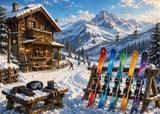 Skiers' Mountain Retreat Puzzle 1000 Stück