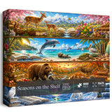 Jahreszeiten auf dem Regal Puzzle 1000 Teile