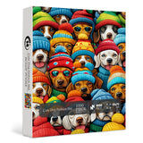 Cute Dog Fashion Hat Jigsaw Puzzle 1000 Pieces