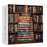 Stacked Vintage Books Jigsaw Puzzle 1000 Pieces