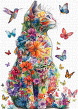 Butterfly Cat Jigsaw Puzzle 1000 Piece