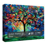 Color Starry Tree Jigsaw Puzzle 1000 Pieces