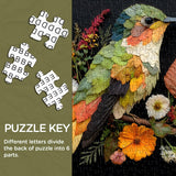 Puzzle en bois Feuille & Colibri 1000 pièces
